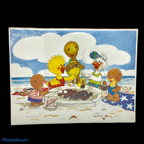 Lot Of 5 Vintage Suzys Zoo Prints Spafford Duckport Easter Christmas Summer Fall - Picture 5 of 6